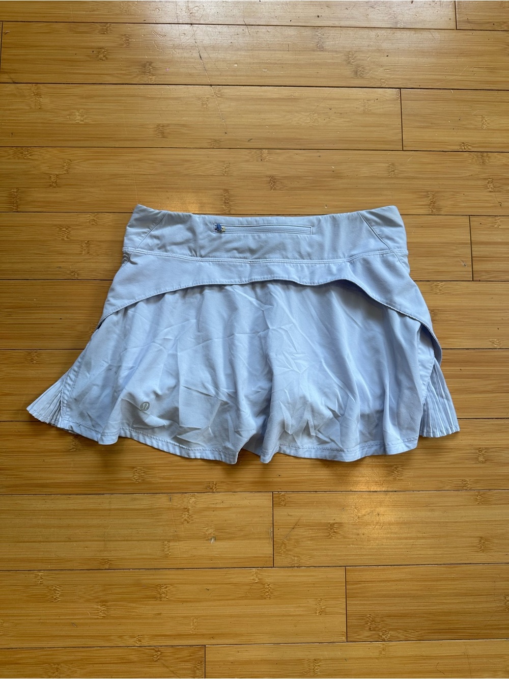lululemon light blue athletic skort with inner shorts